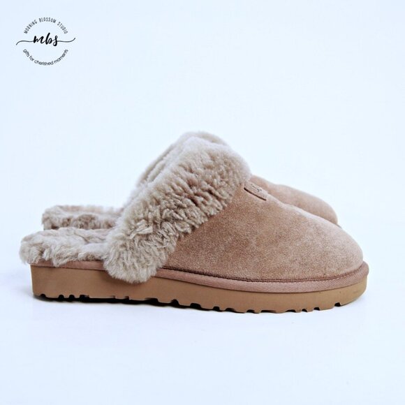 UGG Coquette Suede Slippers Tan Women 6 - Picture 1 of 14